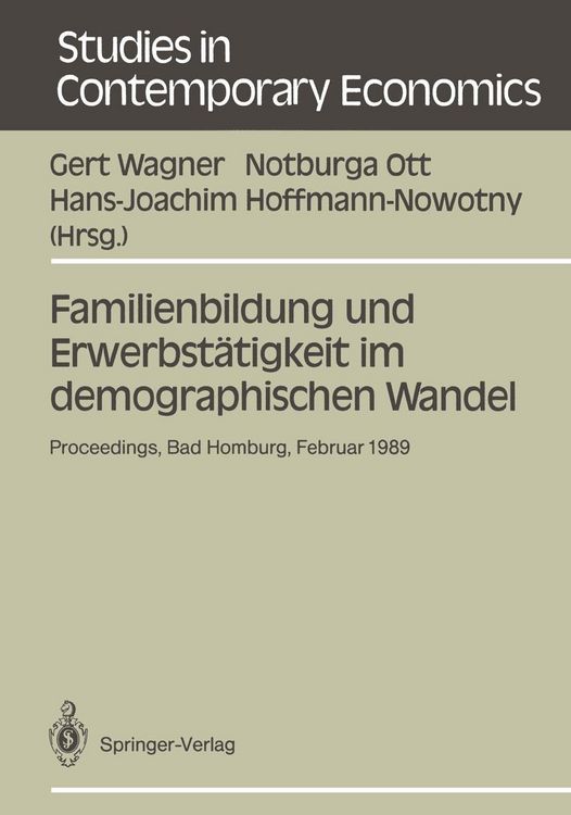 Produktbild: Familienbildung und Erwerbst&auml;tigkeit im demographischen Wandel