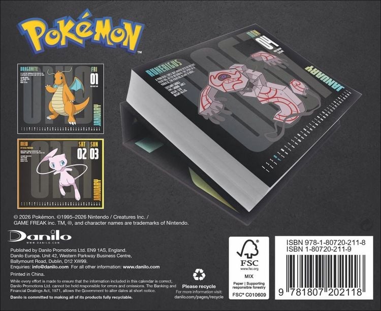 Produktbild: Pok&eacute;mon Tagesabrei&szlig;kalender 2027