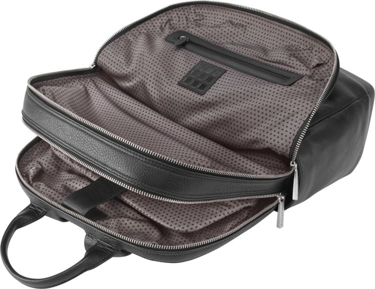 Produktbild: Moleskine klassischer Pro Lederrucksack Schwarz