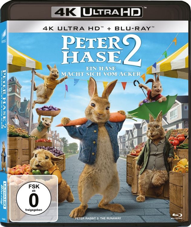 Produktbild: Peter Hase 2 - Ein Hase macht sich vom Acker (4K Ultra HD) (+ Blu-ray 2D)