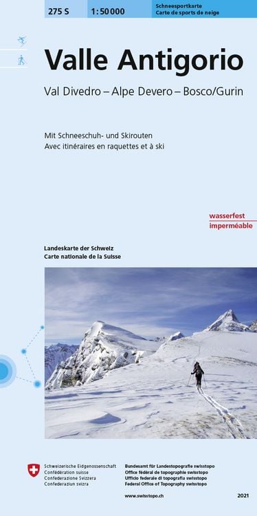 Produktbild: Swisstopo 1 : 50 000 Valle Antigorio Ski
