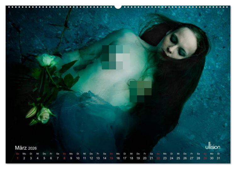 Produktbild: OPHELIA, sinnlich - mystisch - sehnsuchtsvoll (Wandkalender 2026 DIN A2 quer), CALVENDO Monatskalender