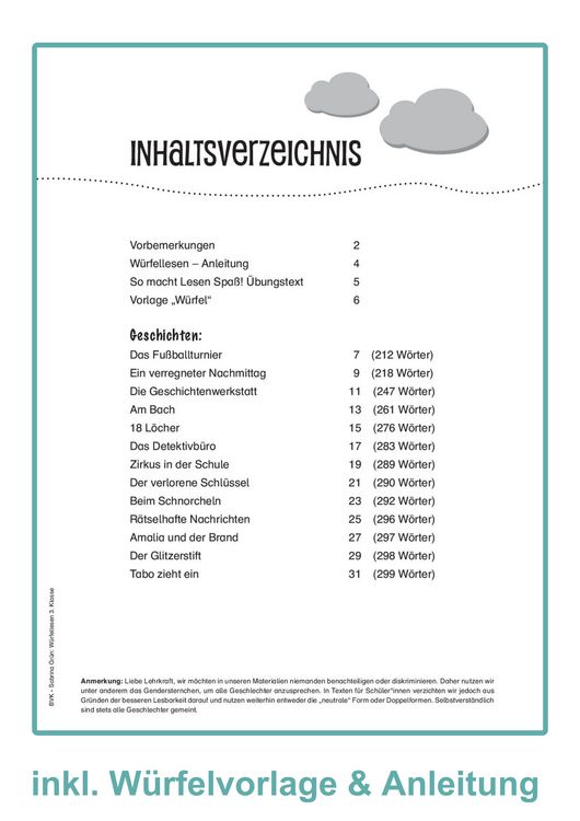Produktbild: W&uuml;rfellesen &ndash; 3. Klasse