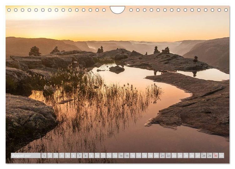 Produktbild: Norway / UK-Version (Wall Calendar 2027 DIN A4 landscape), CALVENDO 12 Month Wall Calendar
