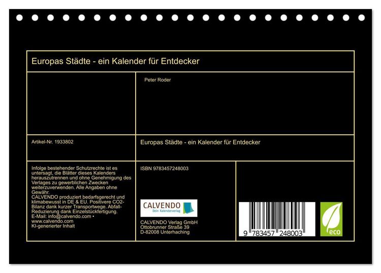 Produktbild: Europas St&auml;dte - ein Kalender f&uuml;r Entdecker (Tischkalender 2026 DIN A5 quer), CALVENDO Monatskalender