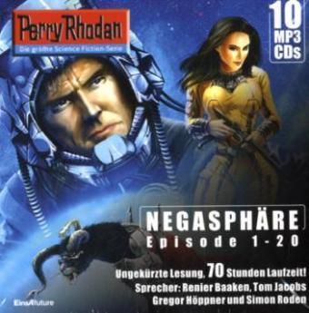 Produktbild: Perry Rhodan Sammelbox Negasph&auml;re-Zyklus (MP3-CDs) 1-20