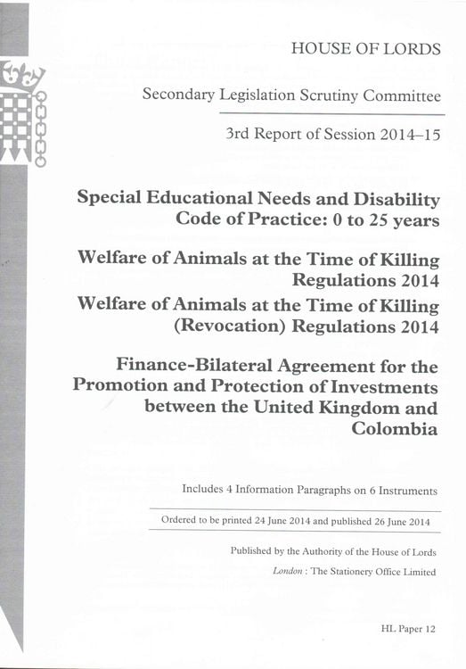 Produktbild: 3rd Report Of Session 2014-15