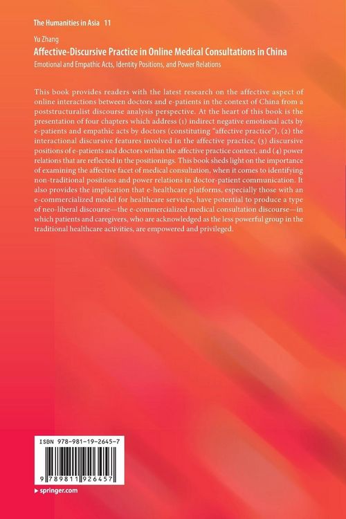 Produktbild: Affective-Discursive Practice in Online Medical Consultations in China
