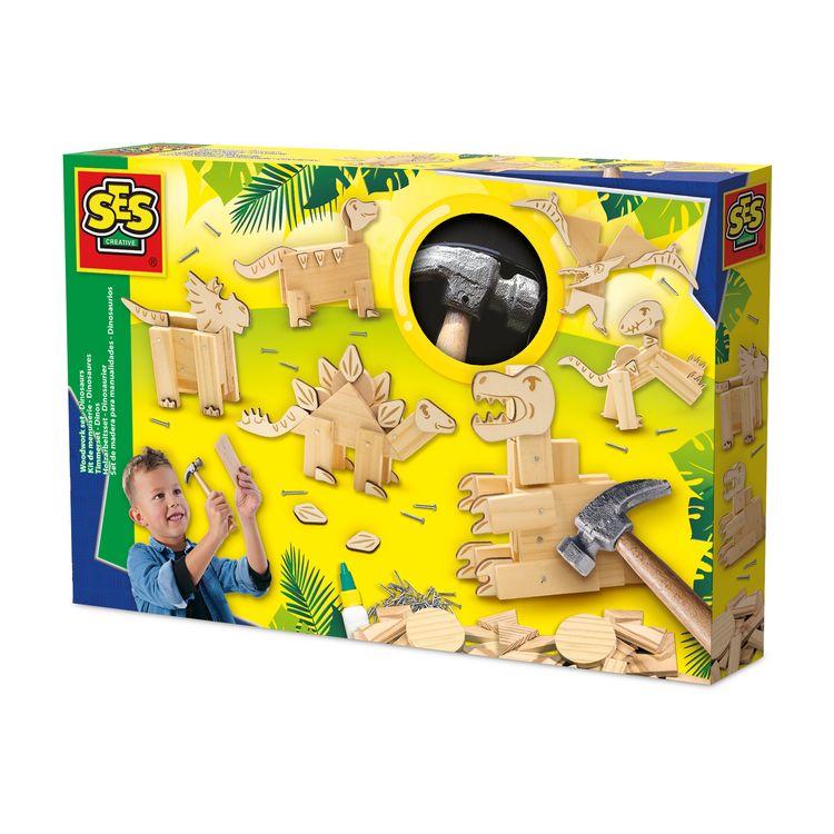 Produktbild: SES CREATIVE Holzarbeitsset Dinosaurier