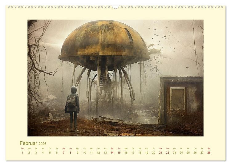 Produktbild: Surreale Alienwelt (Wandkalender 2026 DIN A2 quer), CALVENDO Monatskalender