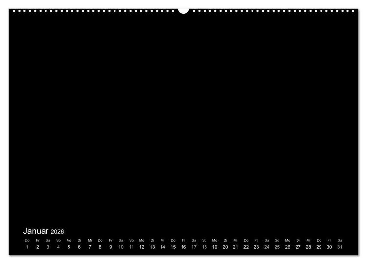 Produktbild: Bastelkalender: DIY Kreativ-Kalender -schwarz- (Wandkalender 2026 DIN A2 quer), CALVENDO Monatskalender