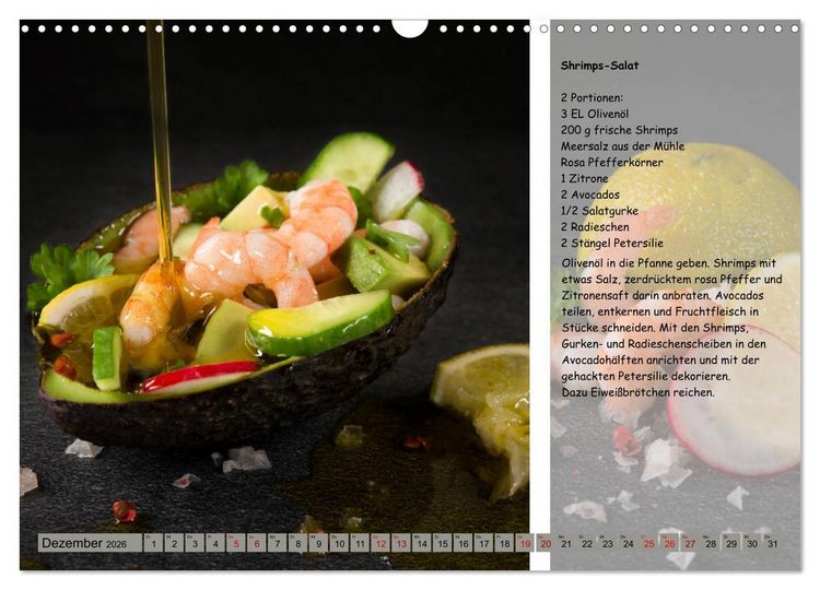 Produktbild: Low Carb 2.0 - Leichte Rezepte zum Selberkochen (Wandkalender 2026 DIN A3 quer), CALVENDO Monatskalender