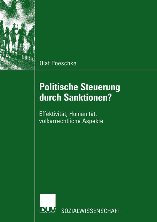 Produktbild: Politische Steuerung durch Sanktionen?