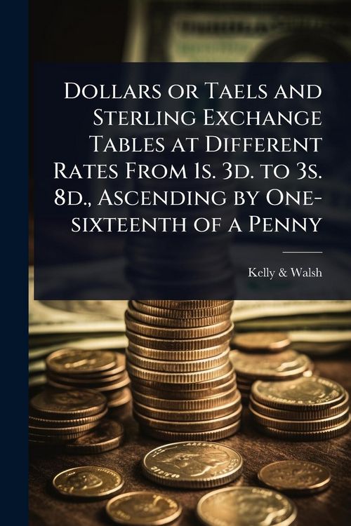 Produktbild: Dollars or Taels and Sterling Exchange Tables at Different Rates From 1s. 3d. to 3s. 8d., Ascending by One-sixteenth of a Penny