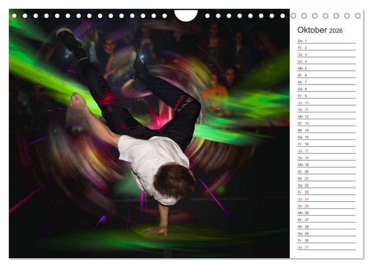 Produktbild: Break Dance B-boys & B-girls (Wandkalender 2026 DIN A4 quer), CALVENDO Monatskalender