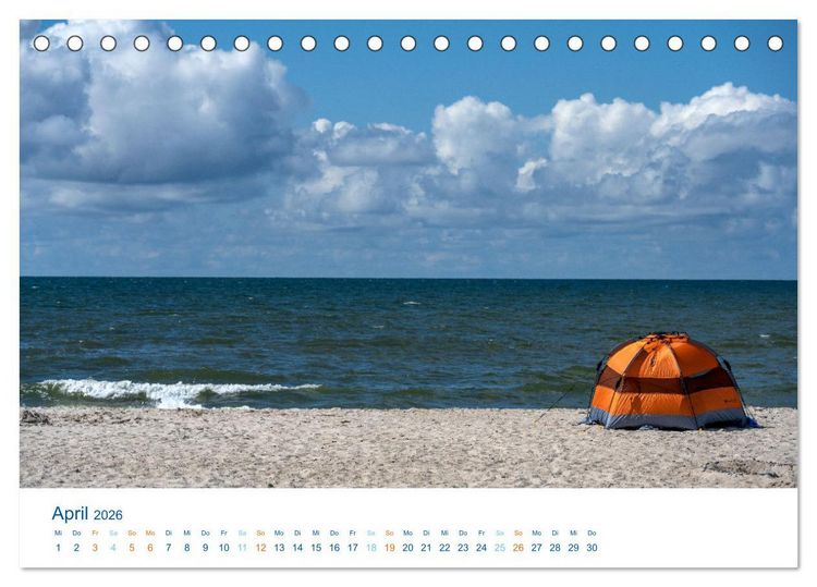Produktbild: D&auml;nemarks Nordseek&uuml;ste - S&uuml;dj&uuml;tland (Tischkalender 2026 DIN A5 quer), CALVENDO Monatskalender