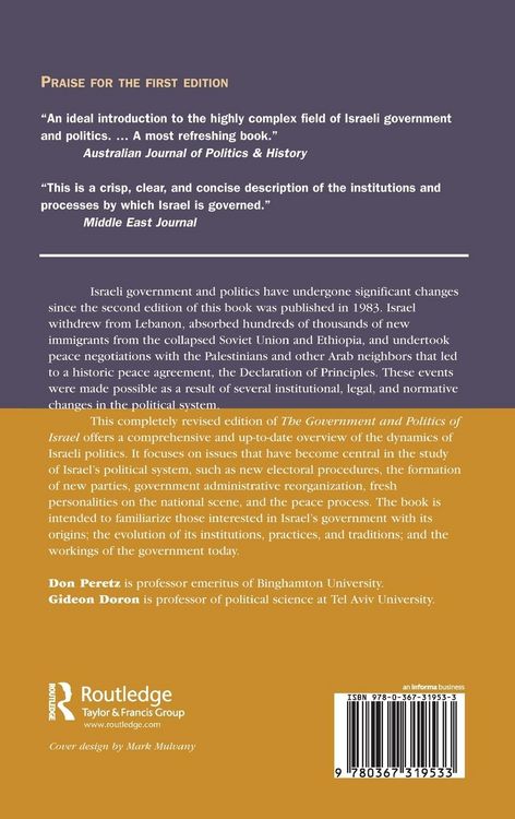 Produktbild: The Government And Politics Of Israel
