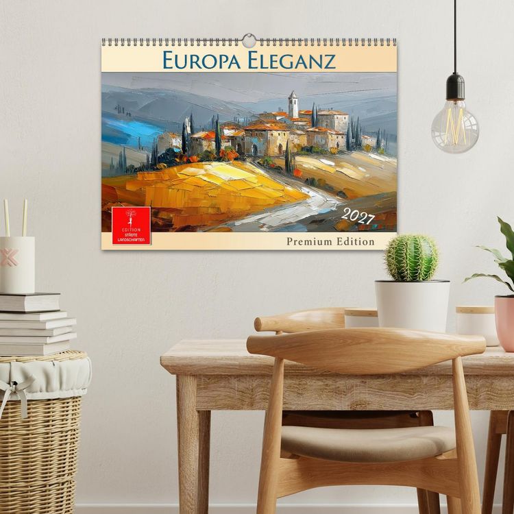 Produktbild: Europa Eleganz - Premium Edition (Wandkalender 2027 DIN A3 quer), CALVENDO Monatskalender