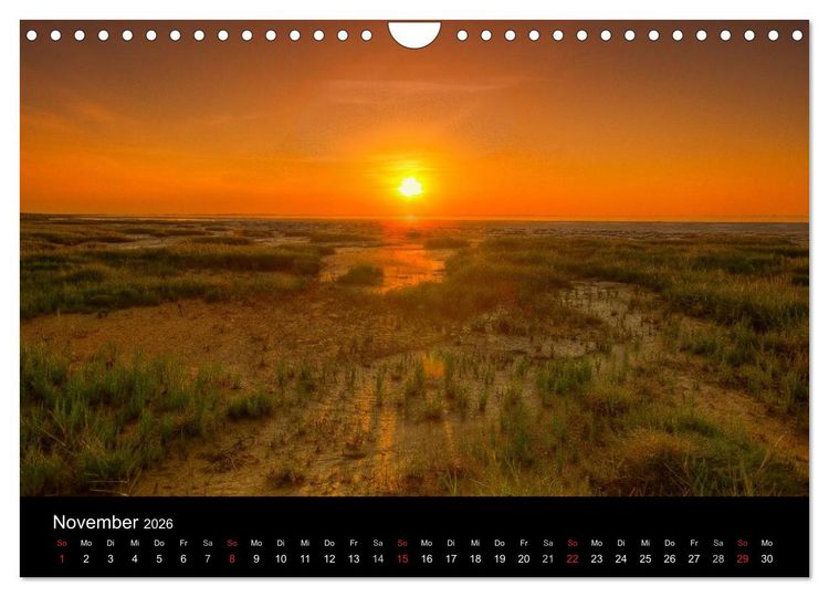 Produktbild: Sylt Morsumer Kliffabende Fotografien von Tobias Thiele (Wandkalender 2026 DIN A4 quer), CALVENDO Monatskalender