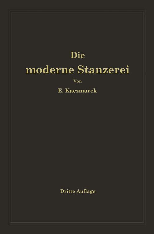 Produktbild: Die moderne Stanzerei