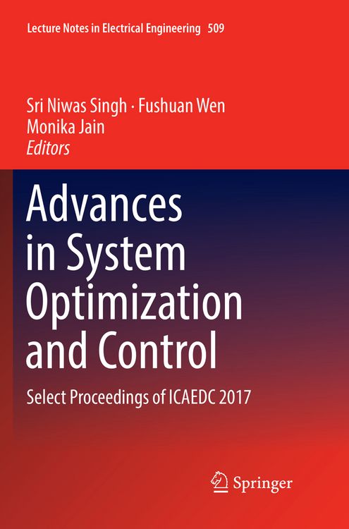 Produktbild: Advances in System Optimization and Control