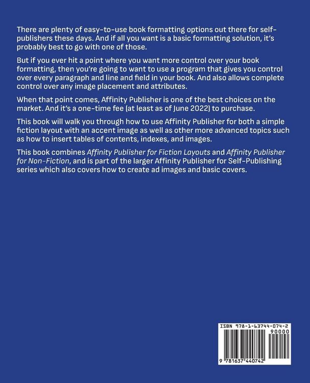 Produktbild: Affinity Publisher for Book Formatting