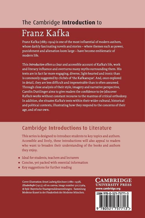 Produktbild: The Cambridge Introduction to Franz Kafka