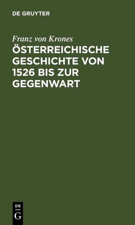 Produktbild: &Ouml;sterreichische Geschichte von 1526 bis zur Gegenwart