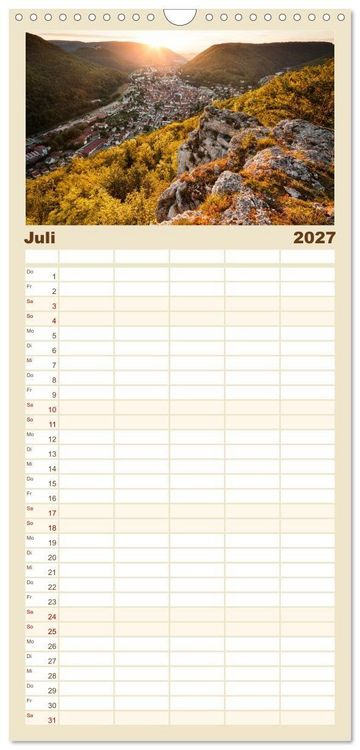 Produktbild: Familienplaner 2027 - Faszination Schw&auml;bische Alb mit 5 Spalten (Wandkalender, 21 x 45 cm) CALVENDO
