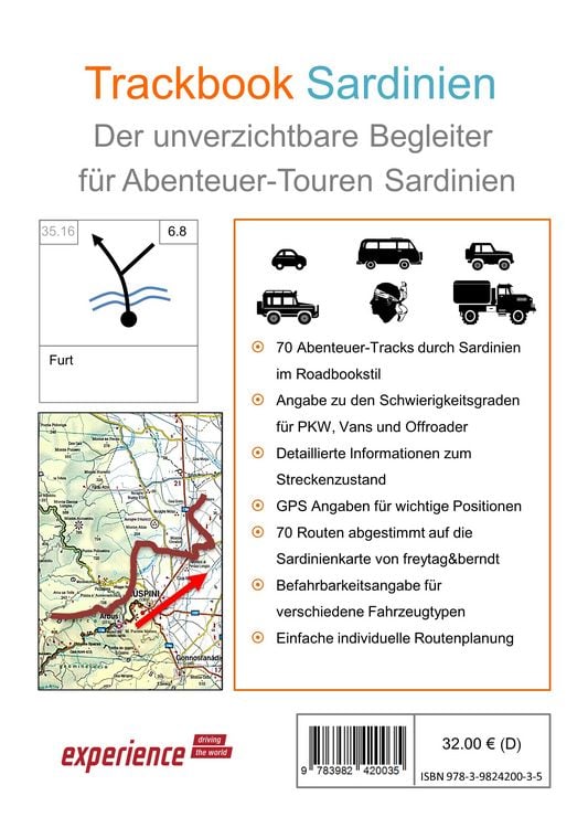 Produktbild: Trackbook Sardinien 4. Auflage