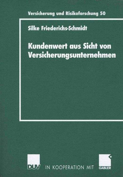 Produktbild: Kundenwert aus Sicht von Versicherungsunternehmen