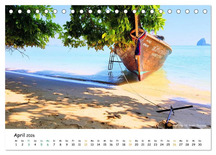 Produktbild: Bezauberndes Asien 2026 (Tischkalender 2026 DIN A5 quer), CALVENDO Monatskalender