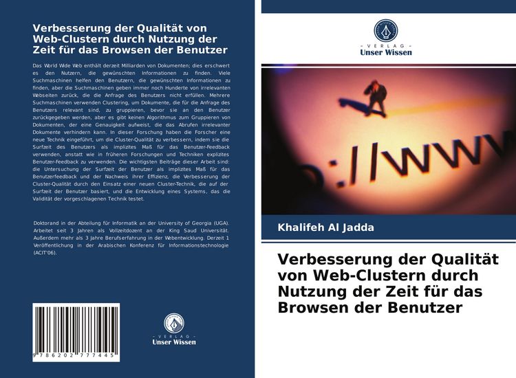 Produktbild: Verbesserung der Qualit&auml;t von Web-Clustern durch Nutzung der Zeit f&uuml;r das Browsen der Benutzer