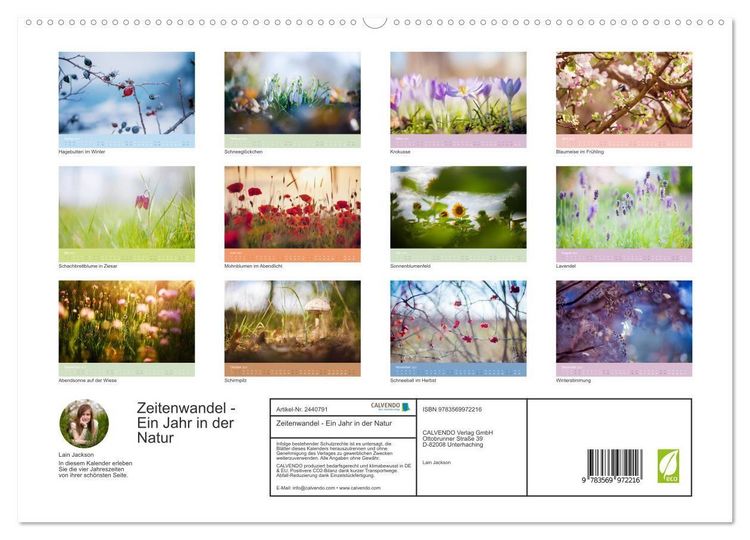 Produktbild: Zeitenwandel - Ein Jahr in der Natur (hochwertiger Premium Wandkalender 2027 DIN A2 quer), Kunstdruck in Hochglanz