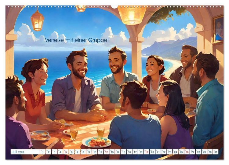 Produktbild: Du bist nicht alleine! (Wandkalender 2026 DIN A2 quer), CALVENDO Monatskalender