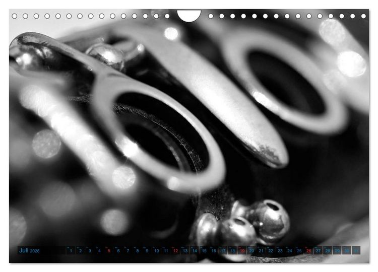 Produktbild: Klarinette - close up (Wandkalender 2026 DIN A4 quer), CALVENDO Monatskalender