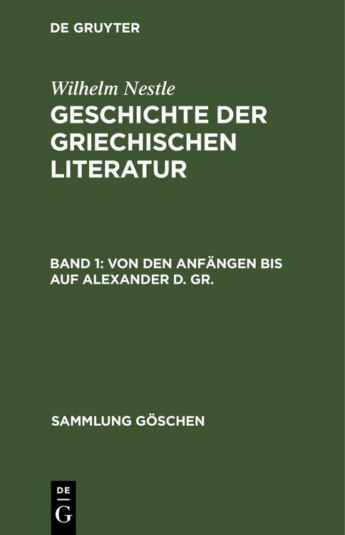Produktbild: Von den Anf&auml;ngen bis auf Alexander d. Gr.