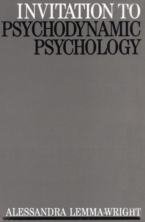 Produktbild: Invitation to Psychodynamic Psychology
