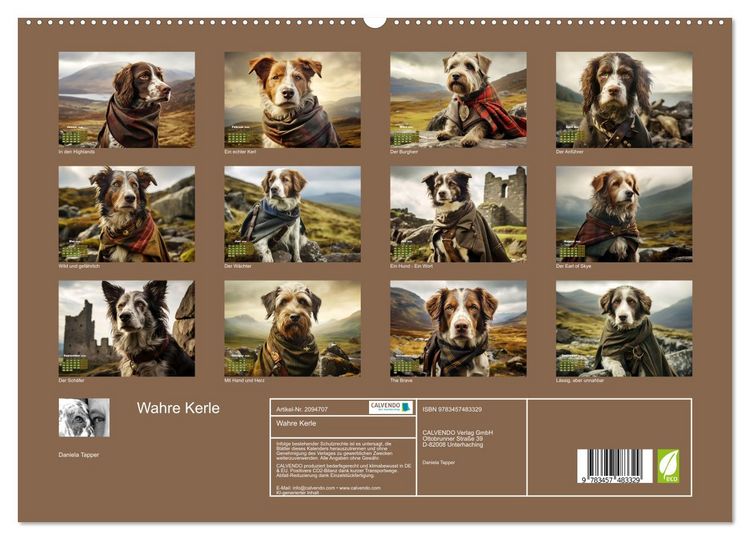 Produktbild: Wahre Kerle (hochwertiger Premium Wandkalender 2026 DIN A2 quer), Kunstdruck in Hochglanz