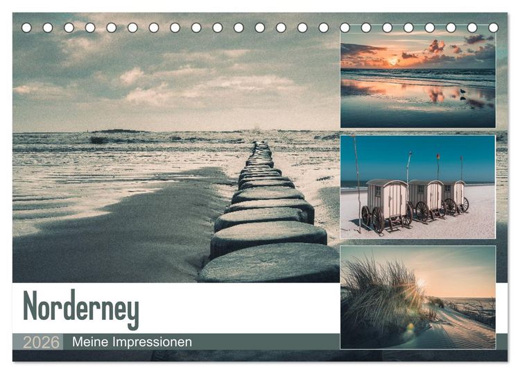 Produktbild: Mein Jahr auf Norderney (Tischkalender 2026 DIN A5 quer), CALVENDO Monatskalender