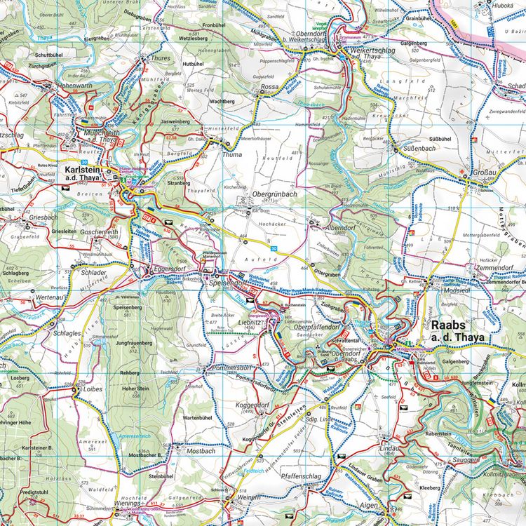 Produktbild: freytag & berndt Wanderkarte WK 0075 N&ouml;rdliches Waldviertel, Gm&uuml;nd - Heidenreichstein - Waidhofen a.d. Thaya - Raabs a.d. Thaya 1:50.000