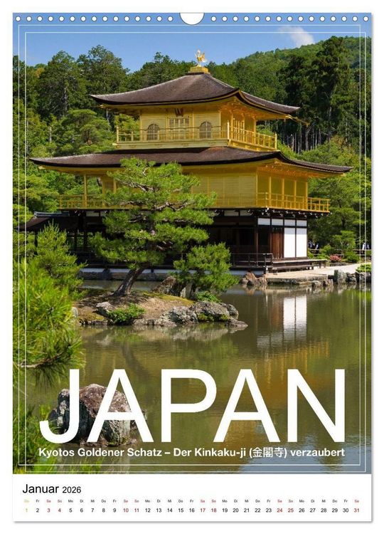 Produktbild: Japan PosterArt 2024 (Wandkalender 2026 DIN A3 hoch), CALVENDO Monatskalender