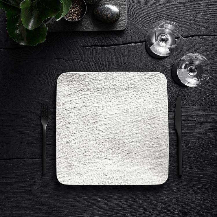 Produktbild: Villeroy & Boch Manufacture Servierplatte quadratisch/Gourmetteller