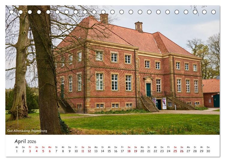 Produktbild: Emsland Impressionen (Tischkalender 2026 DIN A5 quer), CALVENDO Monatskalender