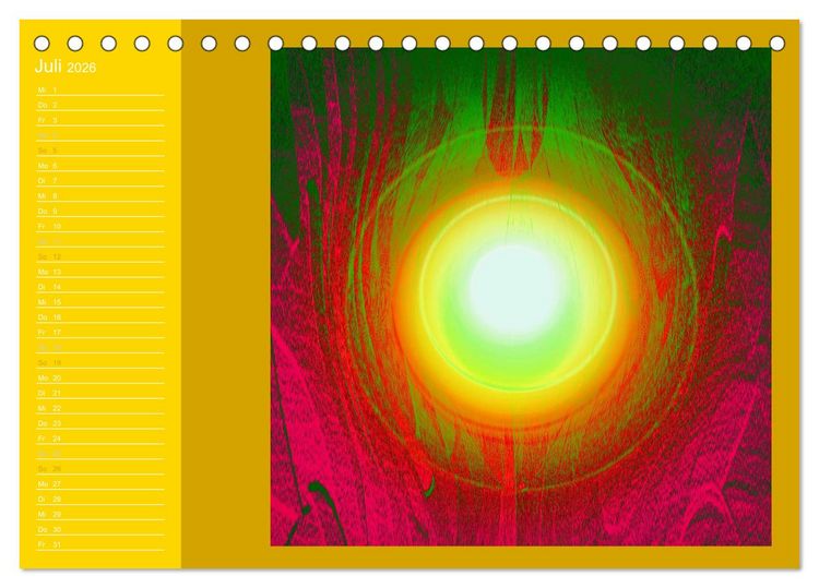 Produktbild: Licht-Portale 2026 (Tischkalender 2026 DIN A5 quer), CALVENDO Monatskalender