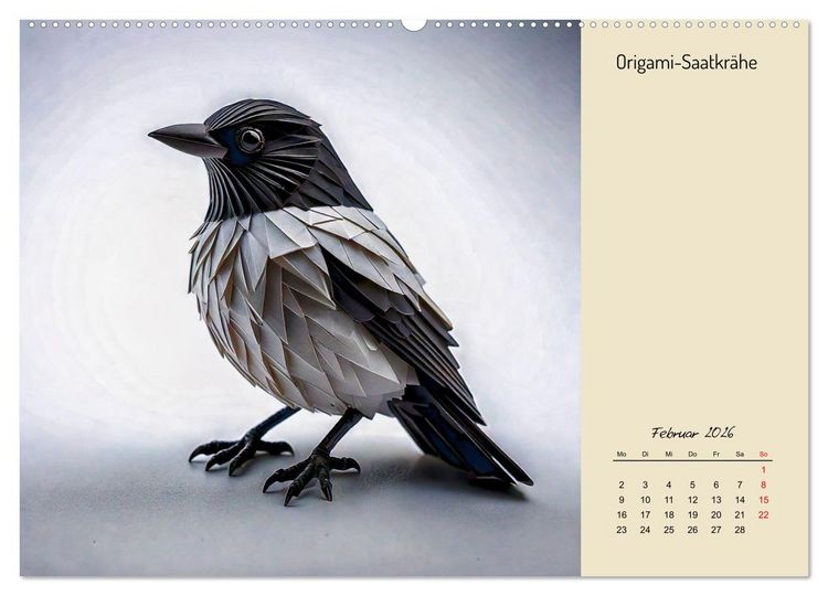 Produktbild: Vogelwelt, lustig, bunt und verspielt (hochwertiger Premium Wandkalender 2026 DIN A2 quer), Kunstdruck in Hochglanz