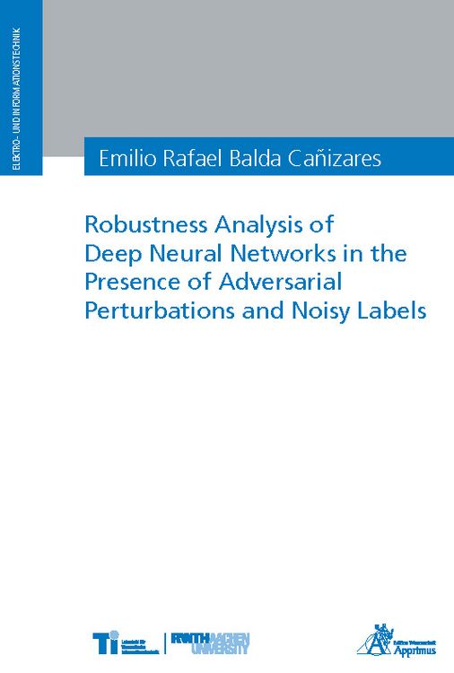 Produktbild: Robustness Analysis of Deep Neural Networks in the Presence of Adversarial Perturbations and Noisy Labels