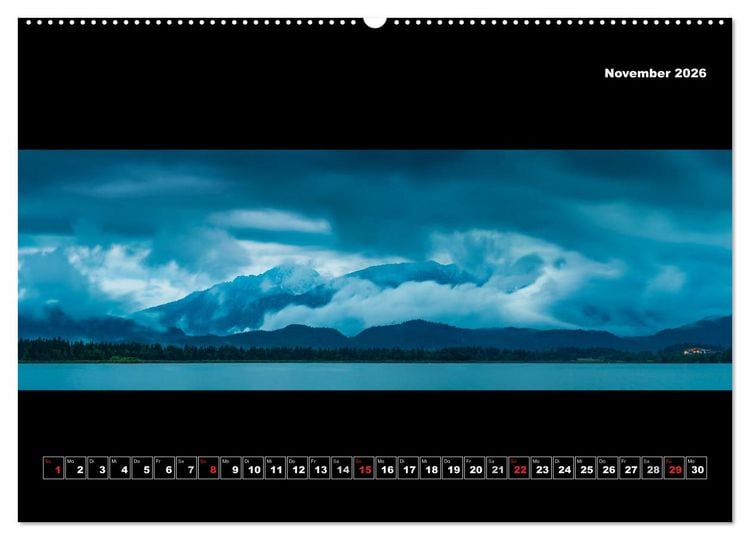 Produktbild: Weitblicke - Panoramen (Wandkalender 2026 DIN A2 quer), CALVENDO Monatskalender