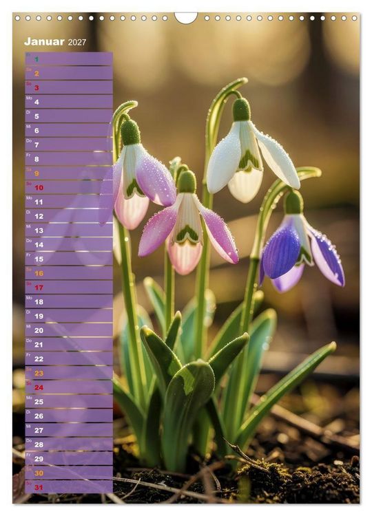 Produktbild: Bunte Farben der Natur (Wandkalender 2027 DIN A3 hoch), CALVENDO Monatskalender