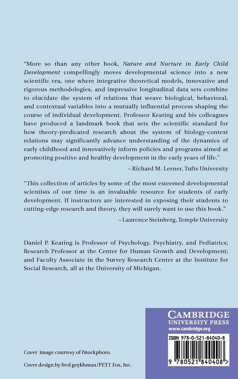 Produktbild: Nature and Nurture in Early Child Development
